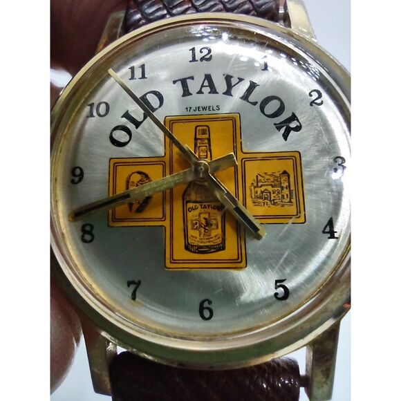 Old Taylor Whiskey Manual Wind Vintage Watch - Picture 9 of 13